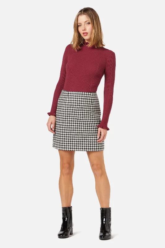 Blake Check Skirt corduroy skirt textured