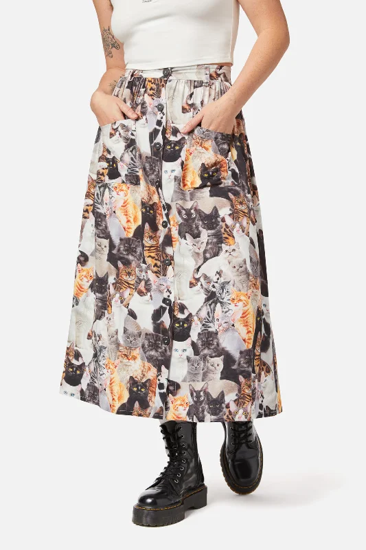 Catnip Midi Skirt corduroy skirt durable