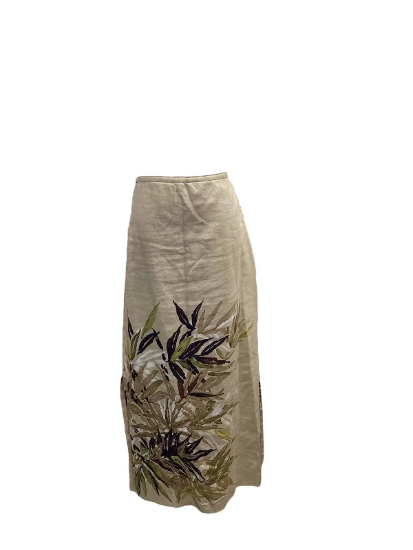 Dana Buchman Women's Linen Skirt M=32x35 lace skirt romantic