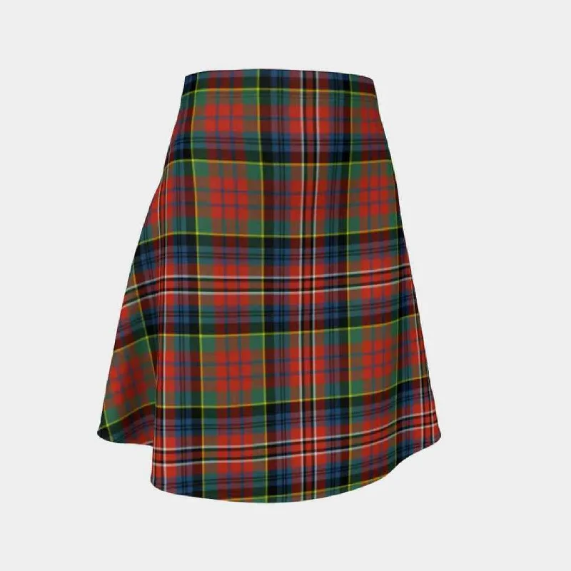 MacPherson Ancient Tartan Flared Skirt wool skirt warm