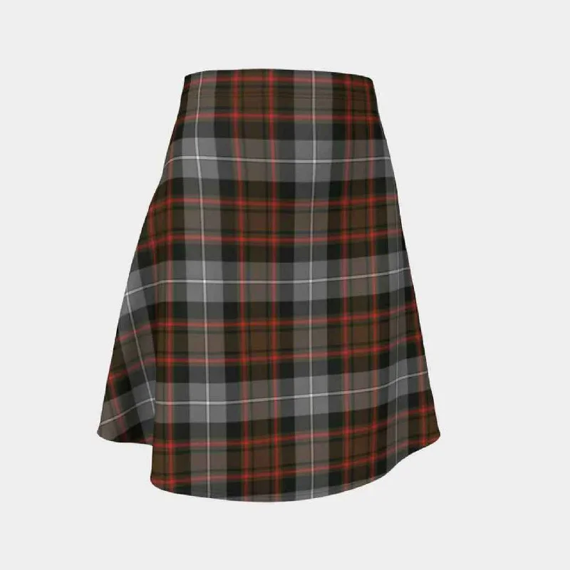 MacRae Hunting Weathered Tartan Flared Skirt cashmere skirt soft