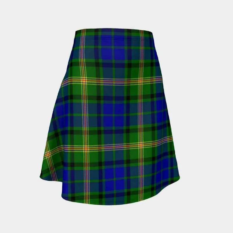 Maitland Tartan Flared Skirt wool skirt sturdy