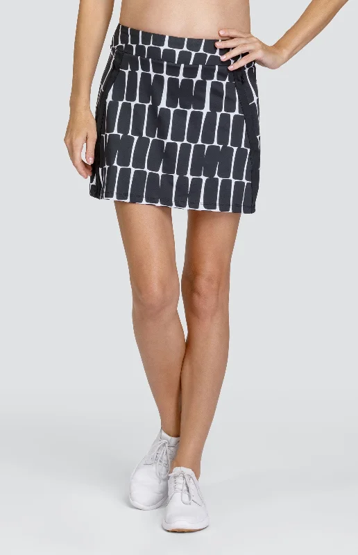 Mckay 17" Skort - Checkered Geo midi skirt versatile