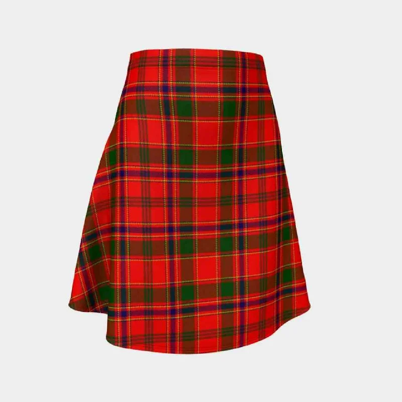 Munro Modern Tartan Flared Skirt silk skirt elegant