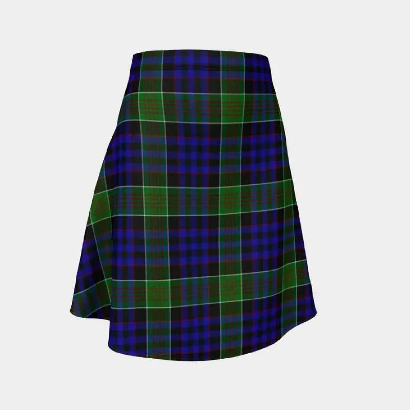 Newman Tartan Flared Skirt wool skirt warm