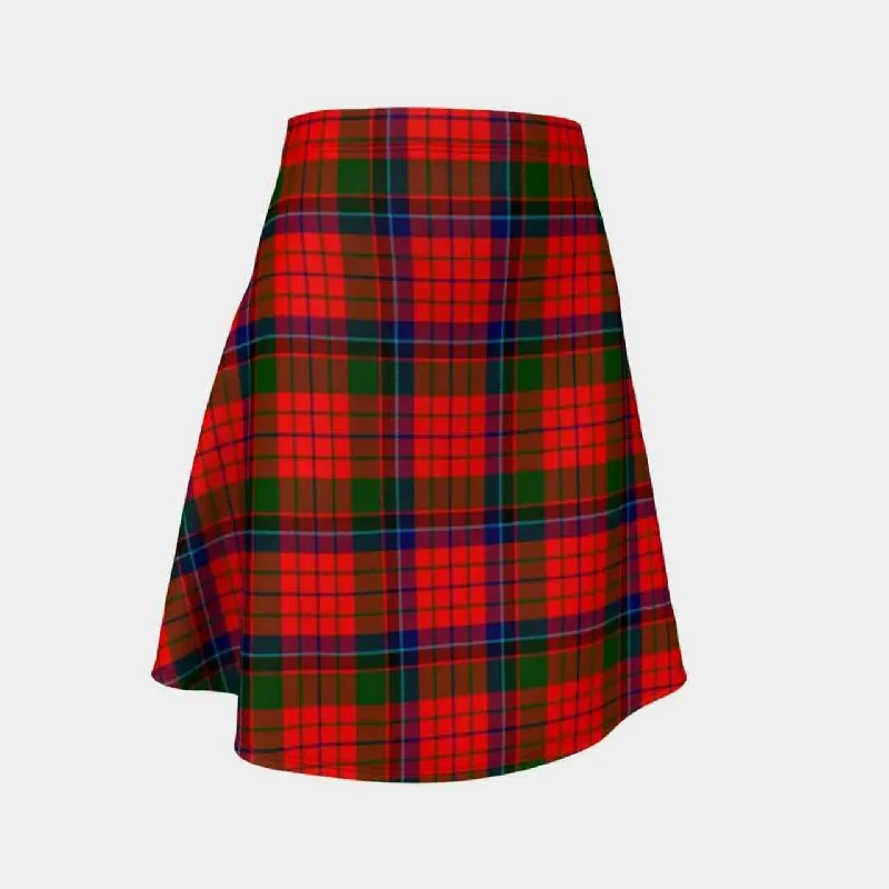 Nicolson Modern Tartan Flared Skirt chiffon skirt floaty