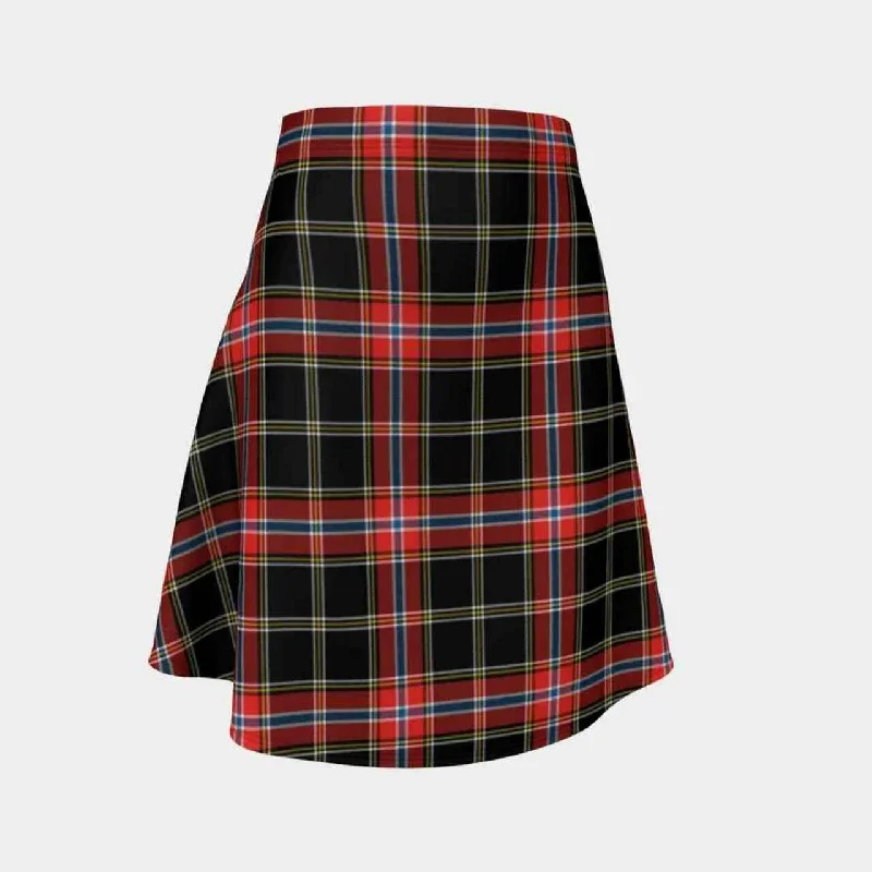 Norwegian Night Tartan Flared Skirt denim skirt fashionable