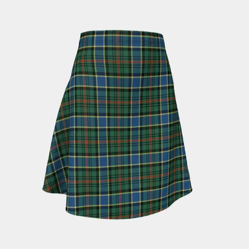 Ogilvie Hunting Ancient Tartan Flared Skirt asymmetrical skirt cut