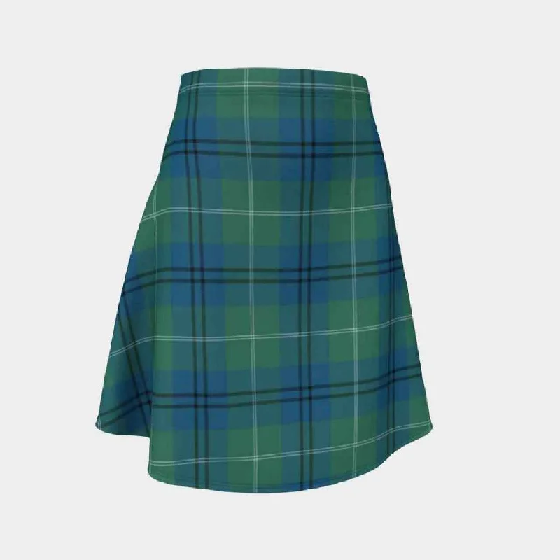 Oliphant Ancient Tartan Flared Skirt pencil skirt chic