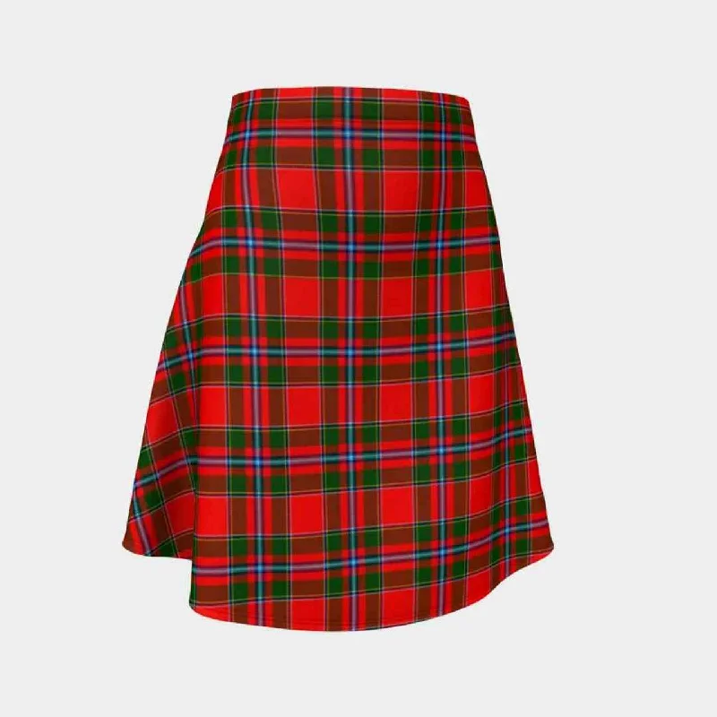 Perthshire District Tartan Flared Skirt zip skirt side