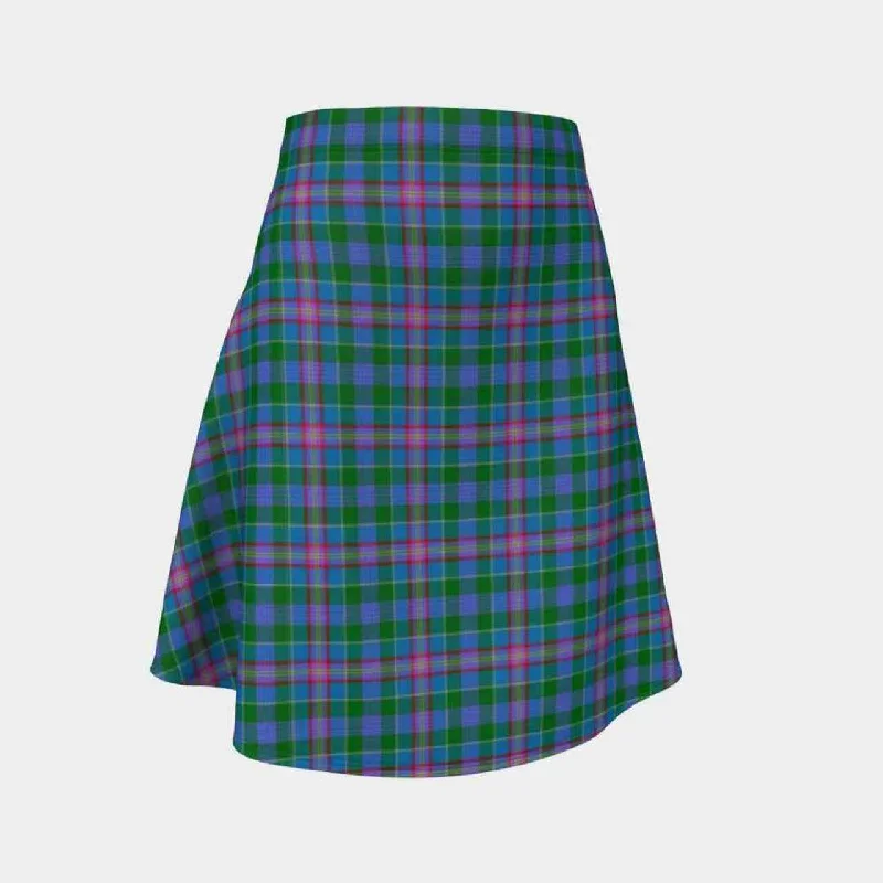 Pitcairn Hunting Tartan Flared Skirt silk skirt luxurious