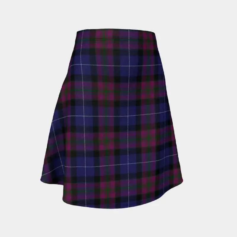 Pride of Scotland Tartan Flared Skirt belted skirt waist