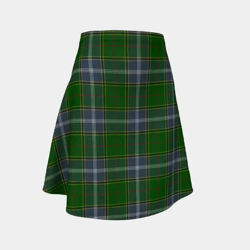 Pringle Tartan Flared Skirt relaxed fit skirt