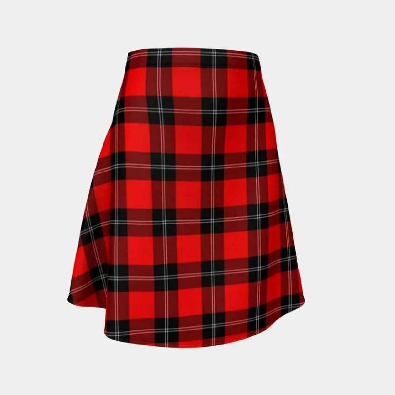 Ramsay Modern Tartan Flared Skirt lace skirt romantic