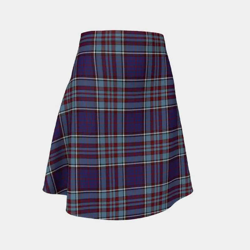 RCAF Tartan Flared Skirt denim skirt trendy