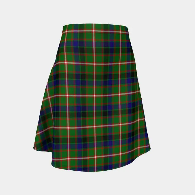 Reid Green Tartan Flared Skirt lace skirt elegant