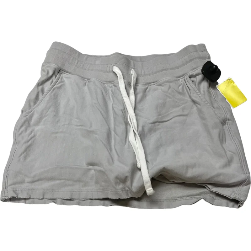 Skort By Erin Gray In Grey, Size: S leather skirt bold