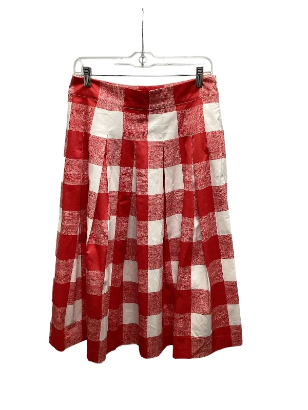 Talbots Women's Skirt Red 6 velvet skirt rich