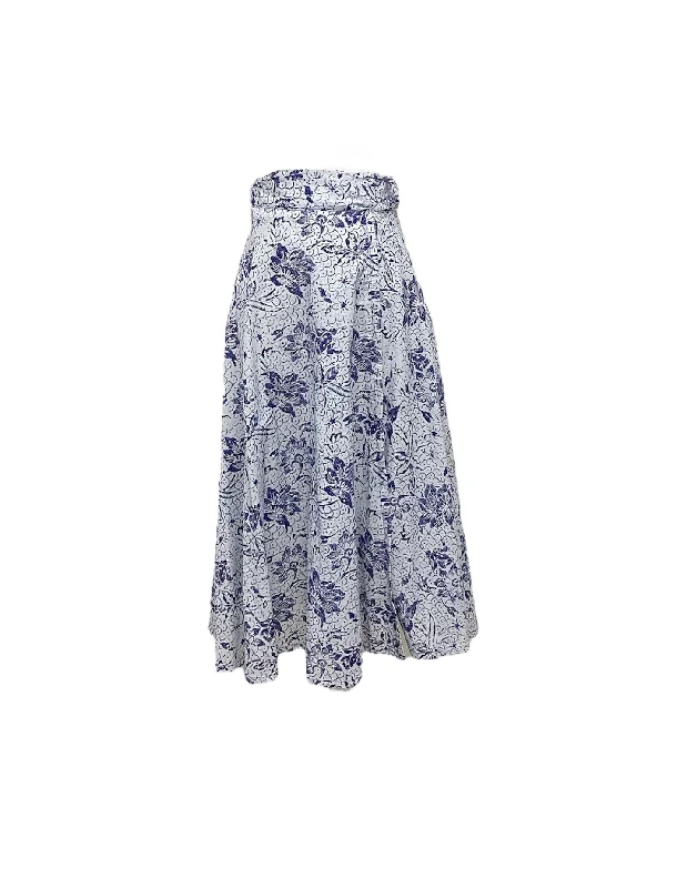 Women's Batik Skirt Mx29 linen skirt breathable